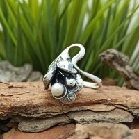 Női ezüst gyűrű "Orchidea"