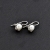 Női ezüst gyöngy fülbevaló gyönggyel “Talizmán“